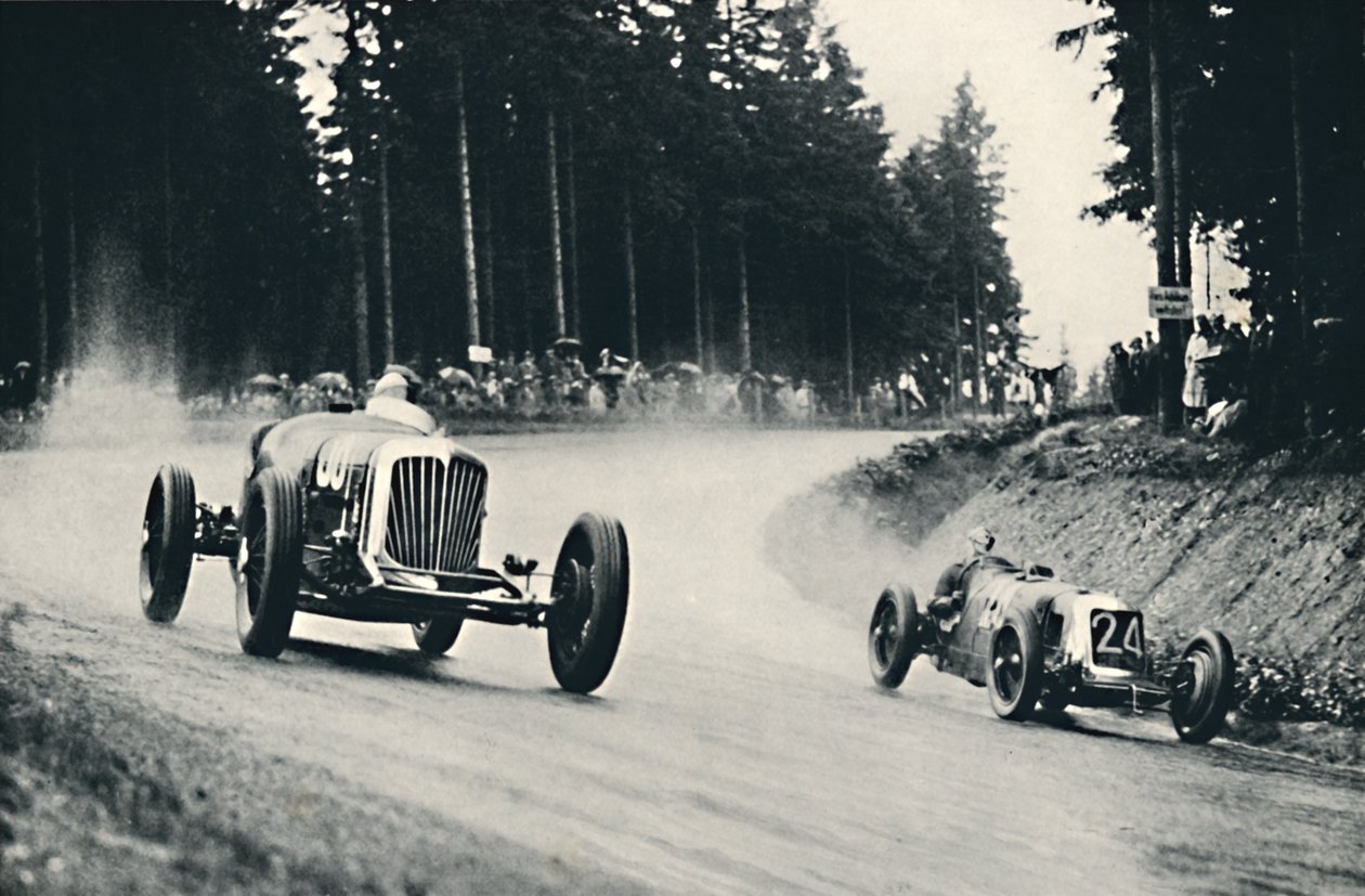 Motorracing på Nurburg Ring, 1937 av Unbekannt