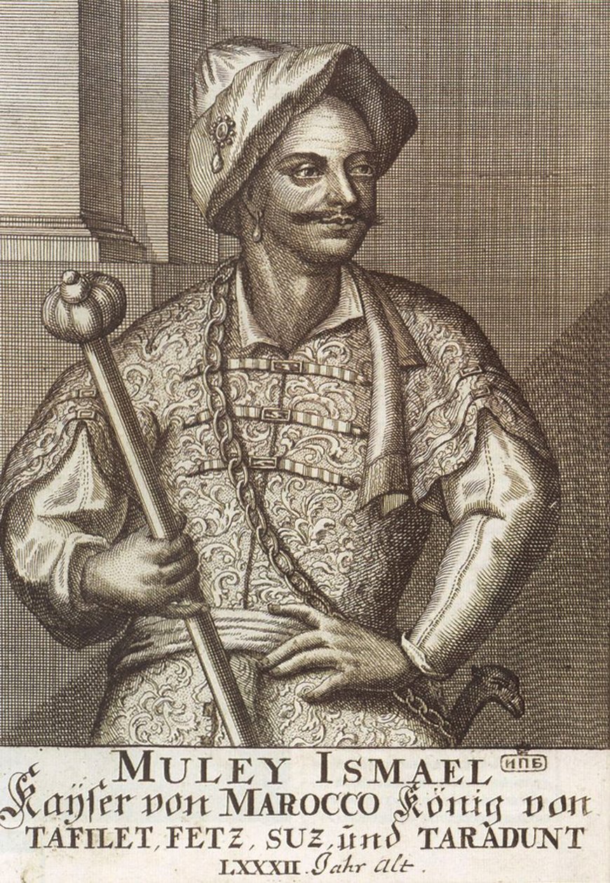 Moulay Ismaïl Ibn Sharif, kung av Marocko, 1726 av Unbekannt