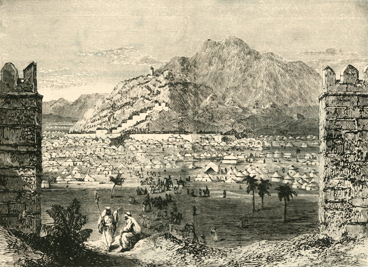 Berget Arafat, nära Mecka, 1890. av Unbekannt