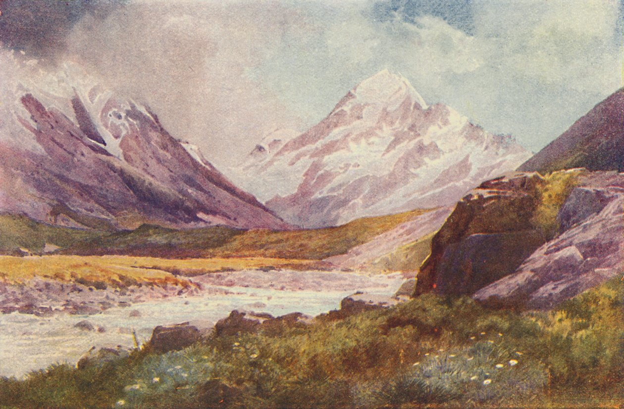 Mount Cook, Nya Zeeland, 1924 av Unbekannt