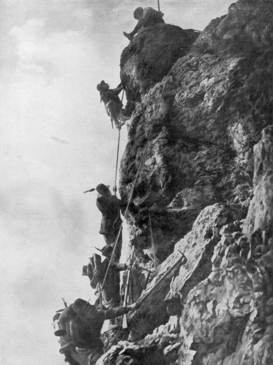 Mount Nero, Karstplatån, Andra slaget vid Isonzo, första världskriget, 1915 av Unbekannt