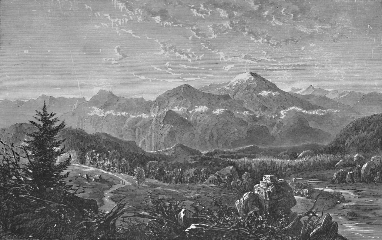 Mount Washington och White Hills, 1883 av Unbekannt