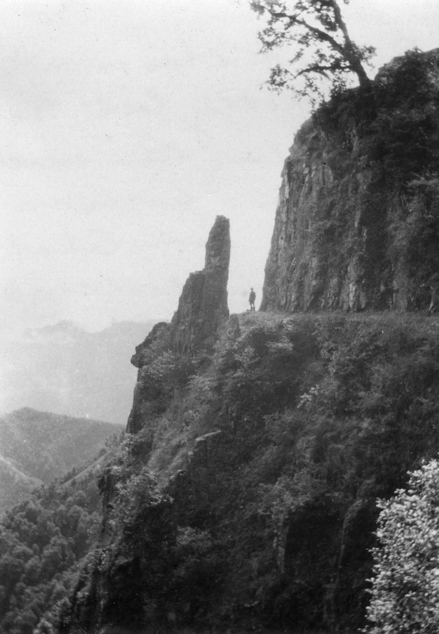 Berg mellan kalsi och Chakrata, Indien, 1917 av Unbekannt