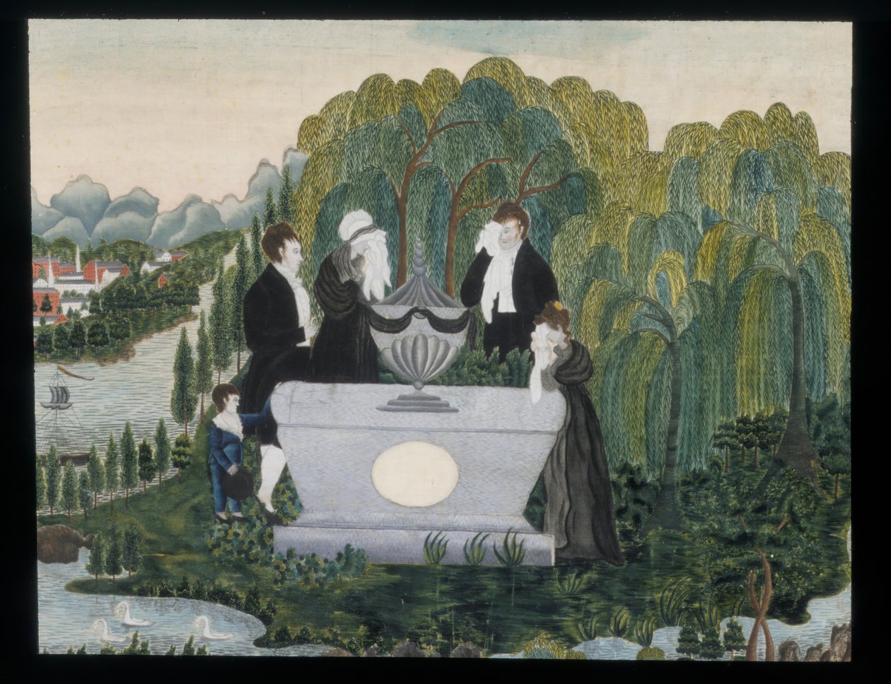 Sorgebild, ca. 1810. av Unbekannt