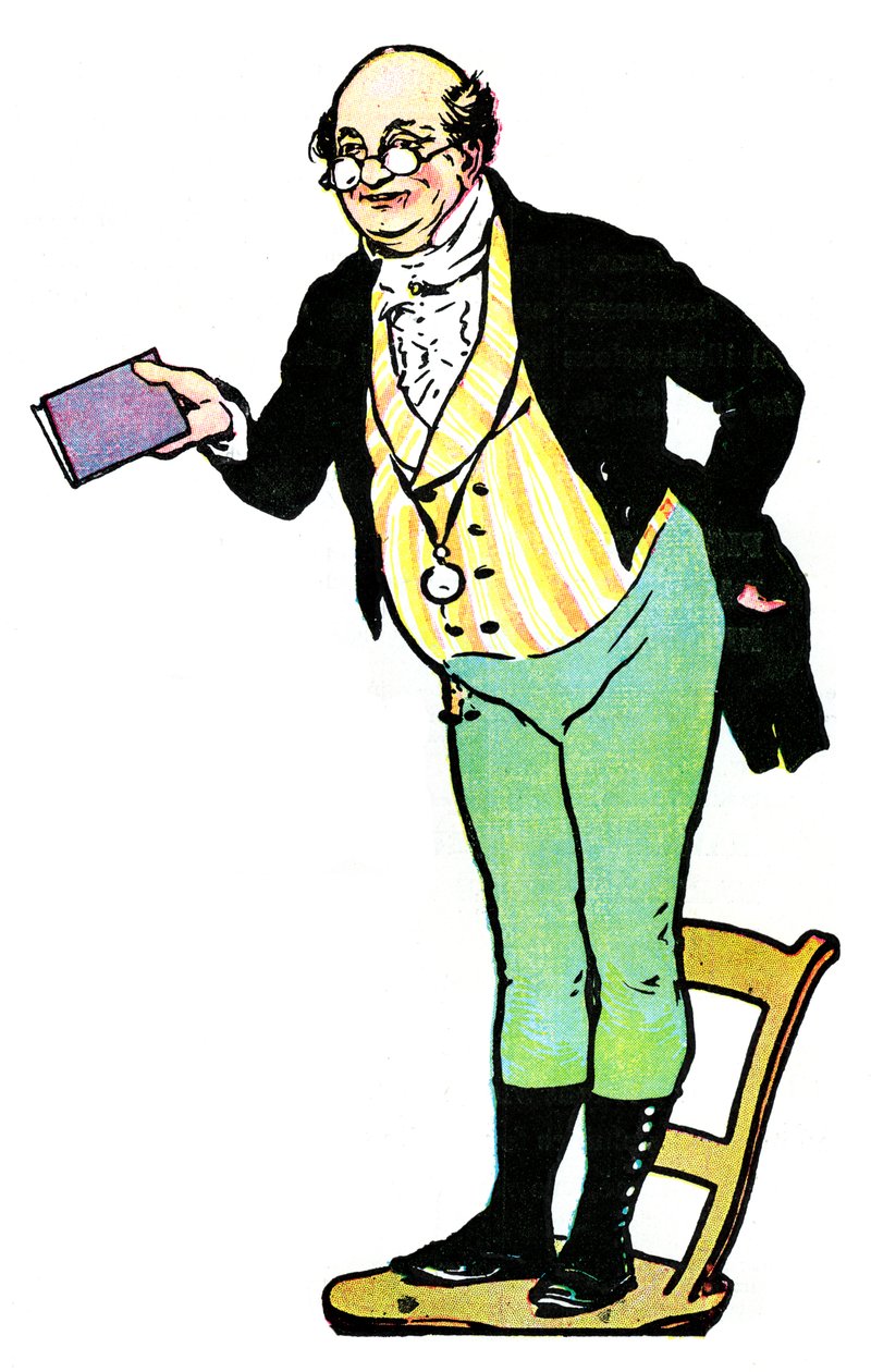 Mr Pickwick, från The Pickwick Papers av Charles Dickens, 1912 av Unbekannt