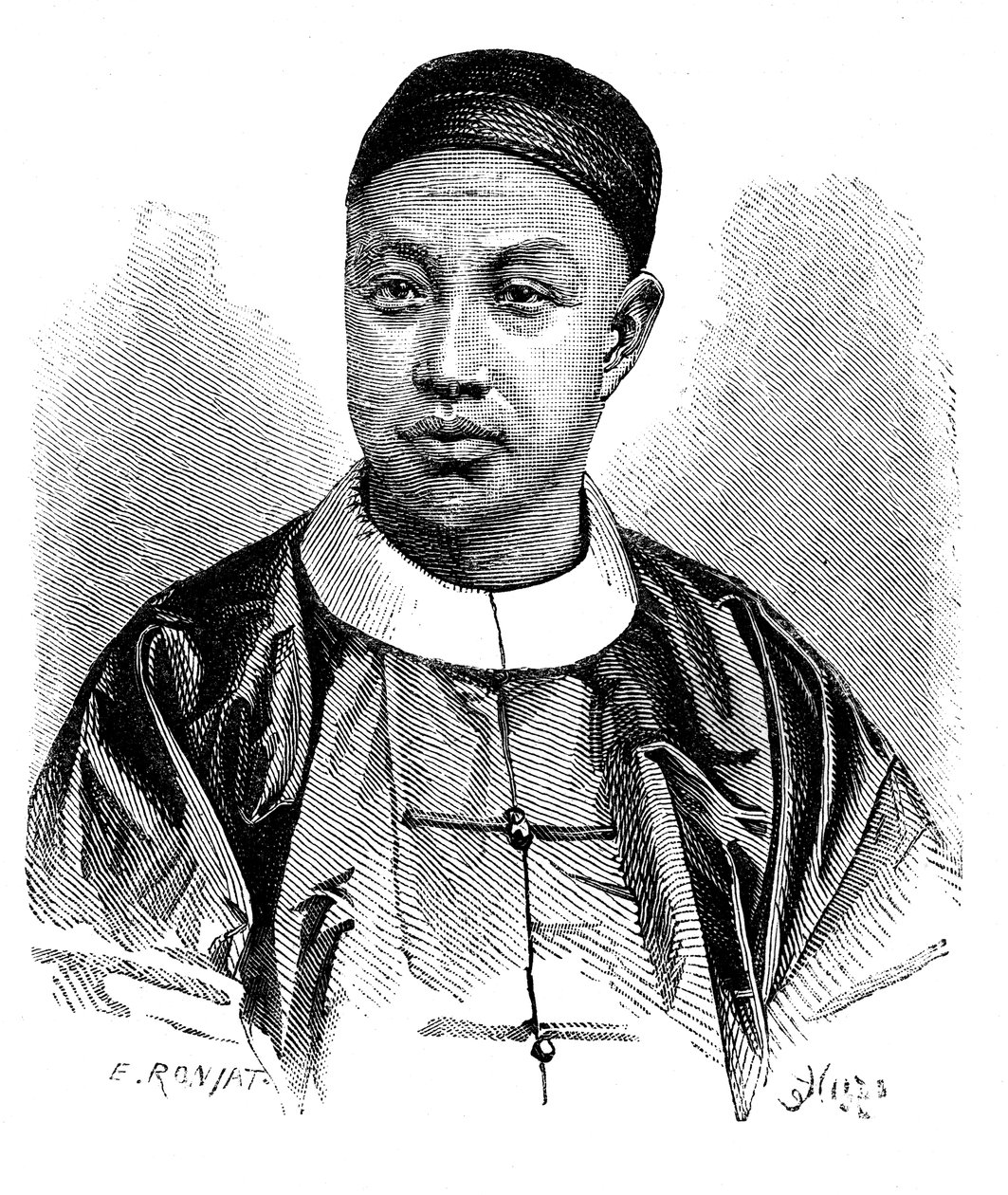 Mr Yang, attaché för den kinesiska legationen i Paris, c1890 av Unbekannt