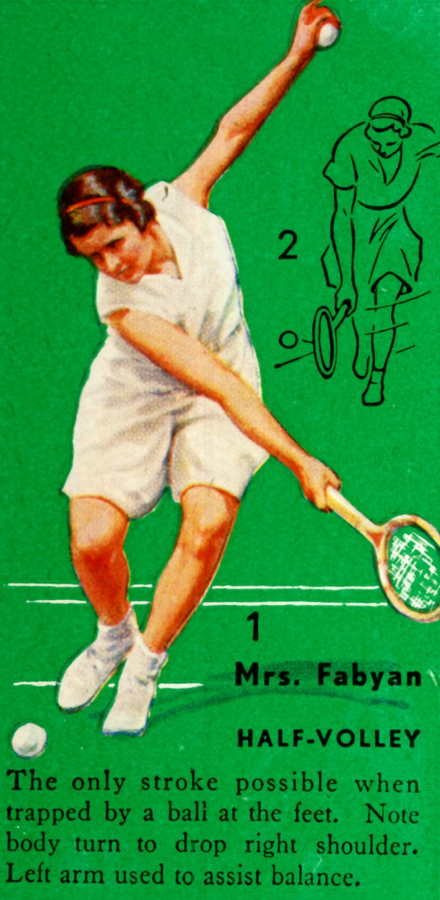 Mrs. Fabyan - Half-Volley, c1935. av Unbekannt