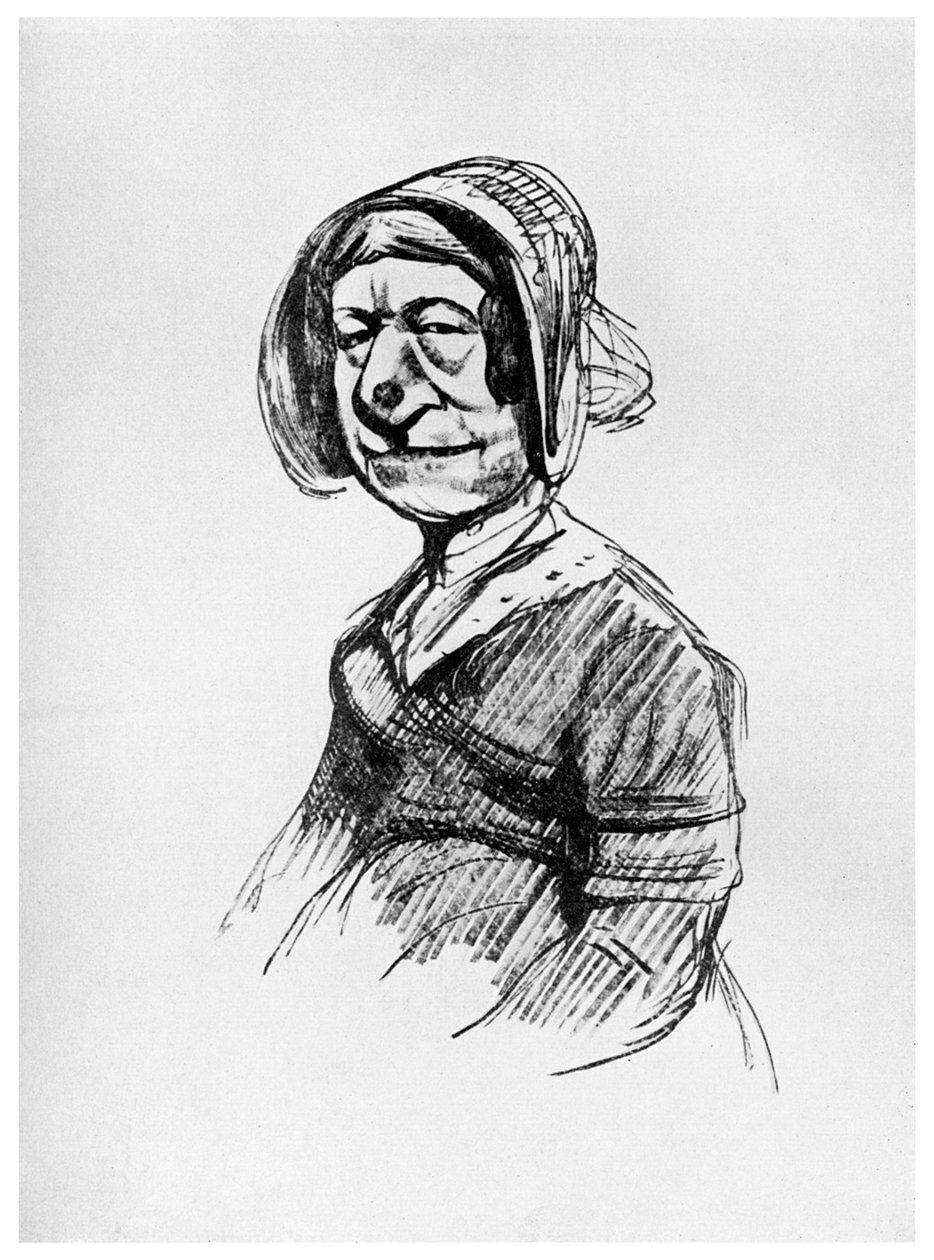 Mrs Grundy: porträtt av en Londonbor, 1800-talet 1956 av Unbekannt