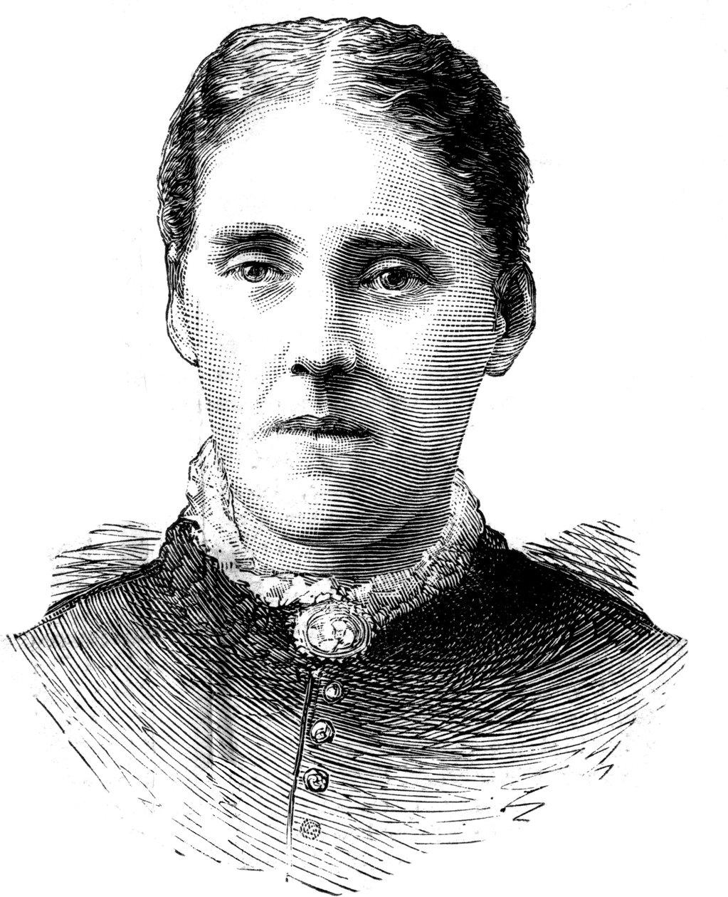 Mrs Houghton, hustru till pastor John Houghton, 1886 av Unbekannt