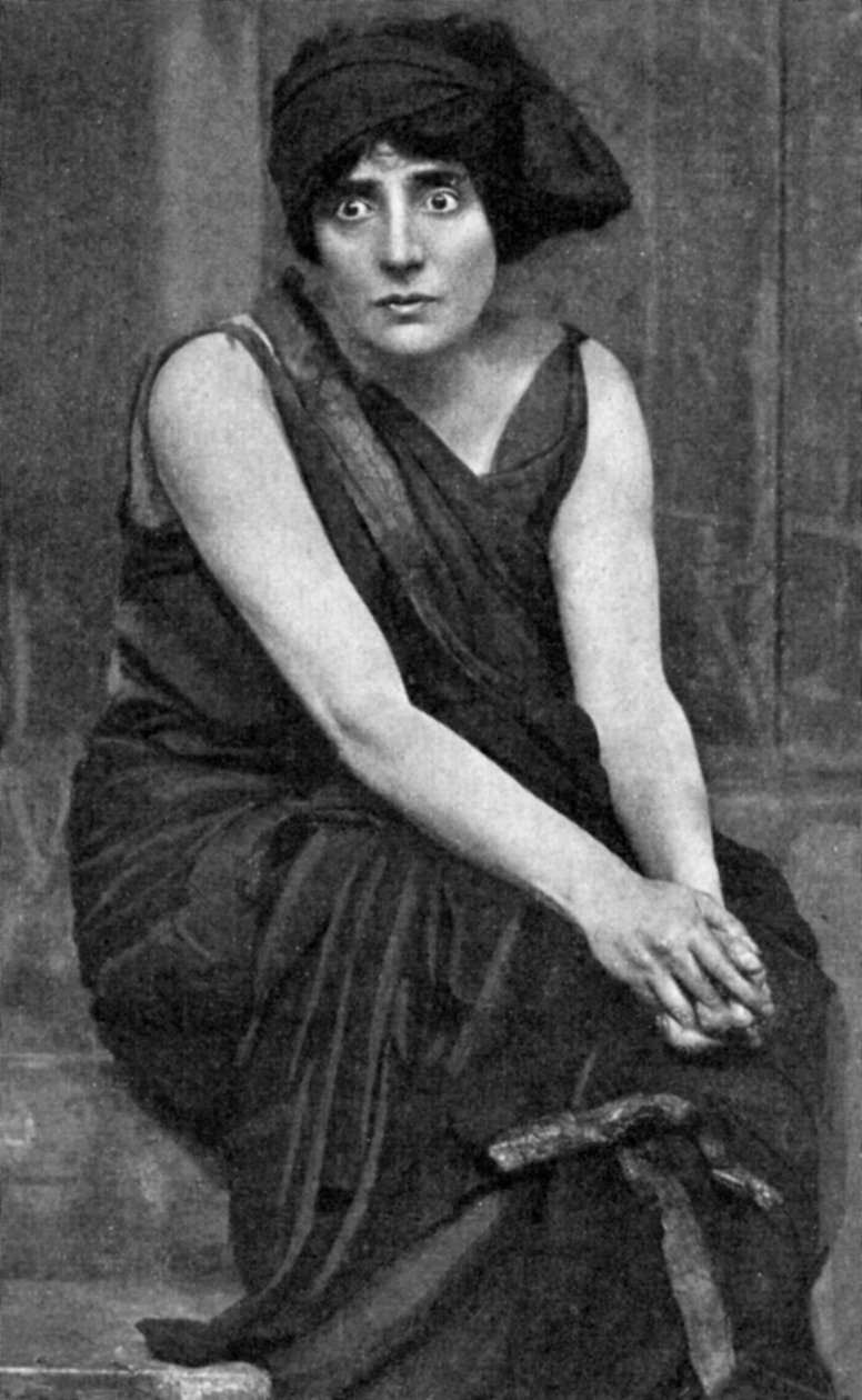 Mrs Patrick Campbell, brittisk scenskådespelerska, i rollen som Electra, 1908 1951 av Unbekannt