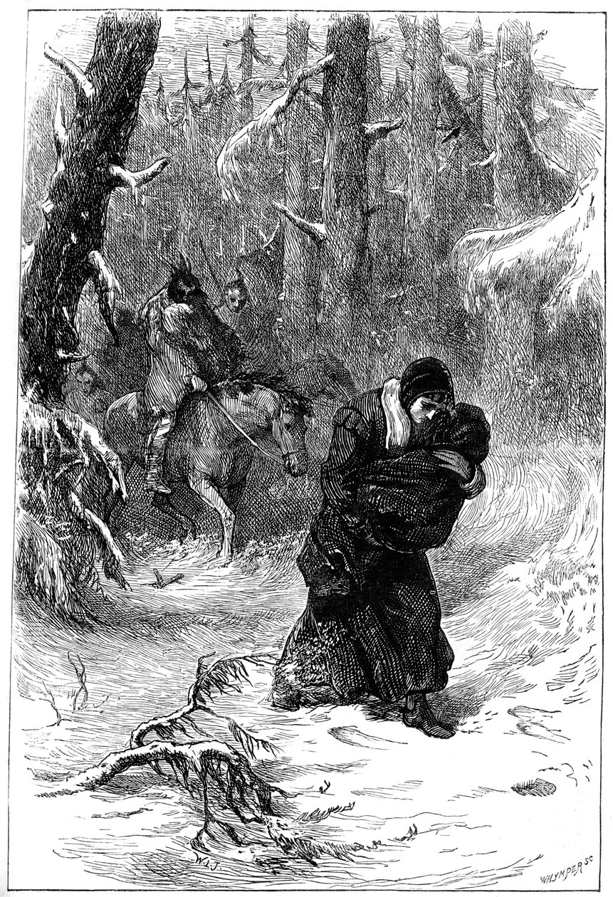 Mrs Rowlandson och indianerna, 1676 c1880 av Unbekannt