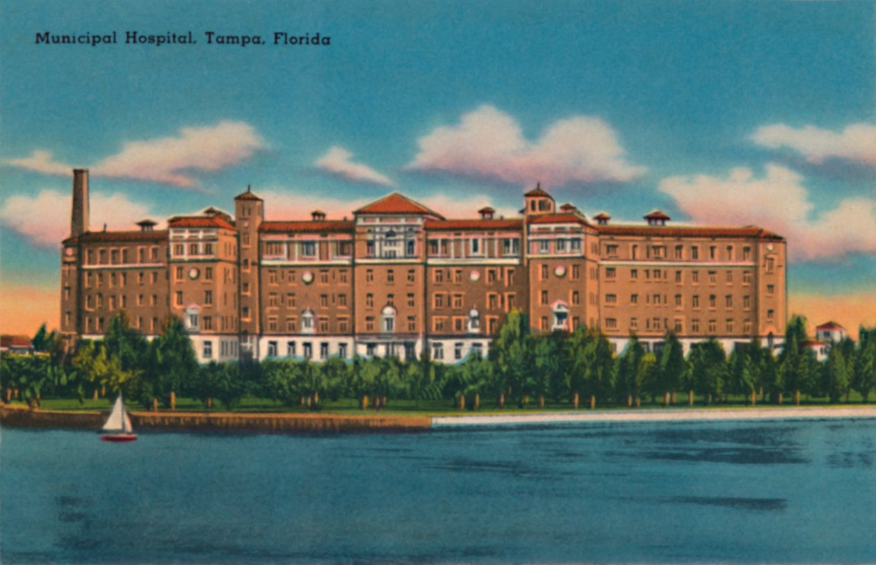 Municipal Hospital, Tampa, Florida, c1940-talet av Unbekannt