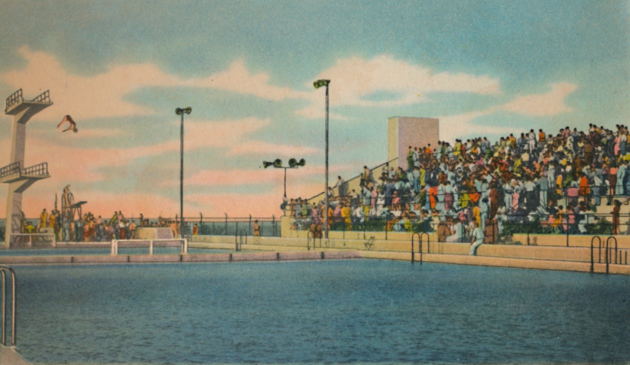 Kommunal pool, Barranquilla, c1940-talet av Unbekannt