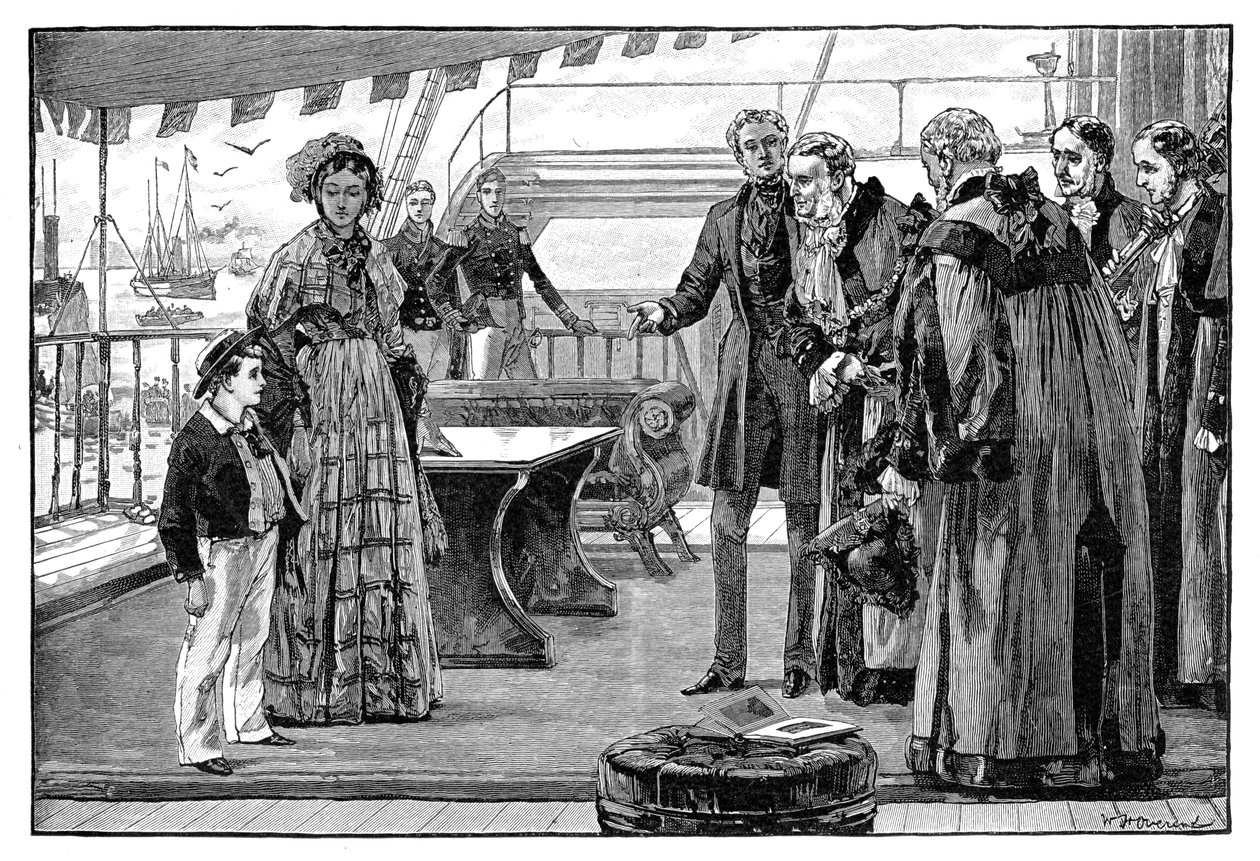 Kommunala dignitärer introducerade till prinsen av Wales, c1840-talet, 1900 av Unbekannt