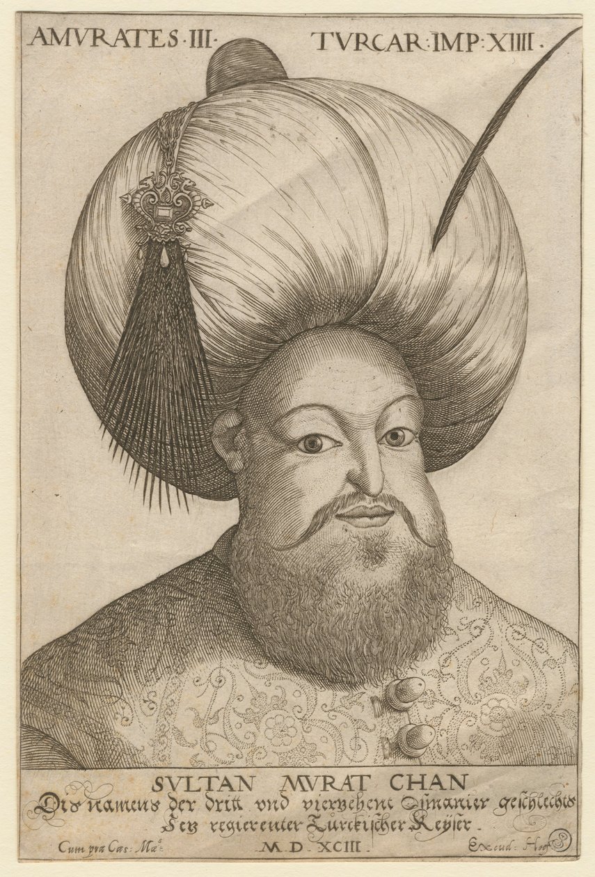 Murad III 1546-1595, Sultan av det osmanska riket, 1593 av Unbekannt