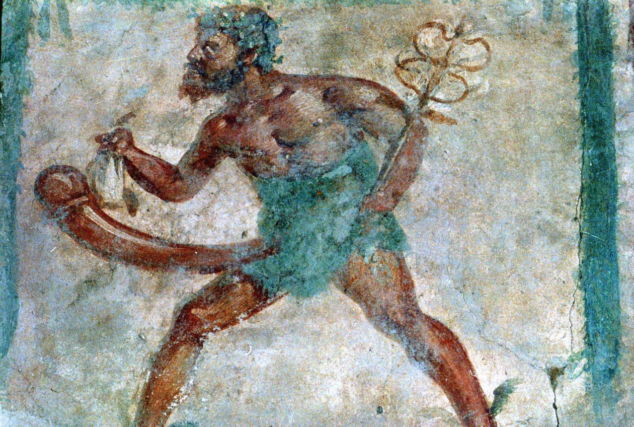 Väggmålning av Merkurius, Pompeji, Italien av Unbekannt