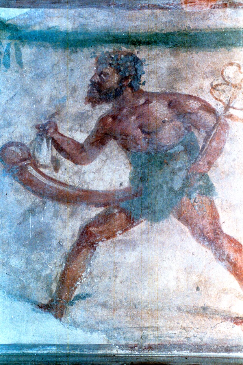 Väggmålning av Merkurius, Pompeji, Italien av Unbekannt