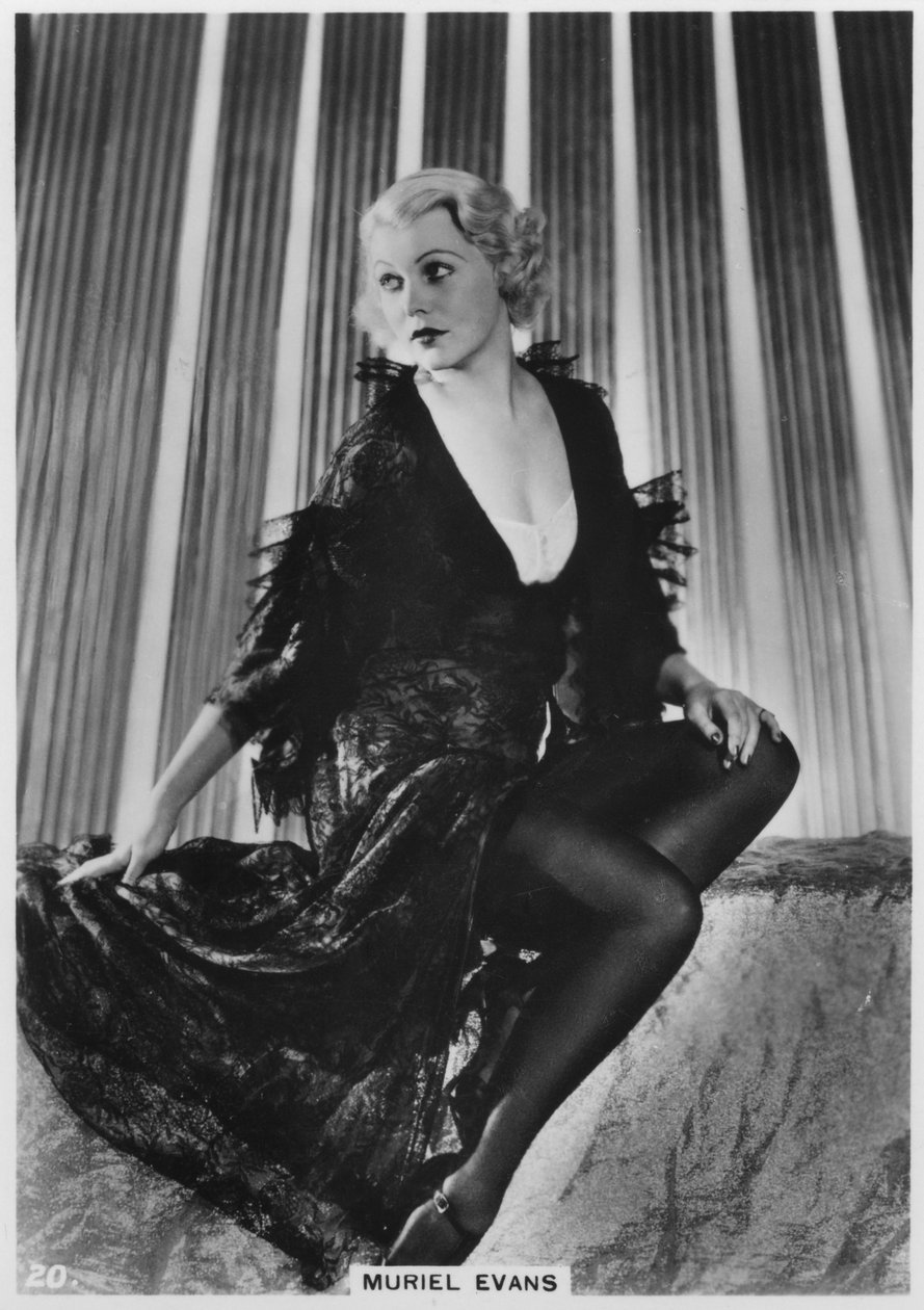 Muriel Evans, amerikansk skådespelerska, c1938 av Unbekannt