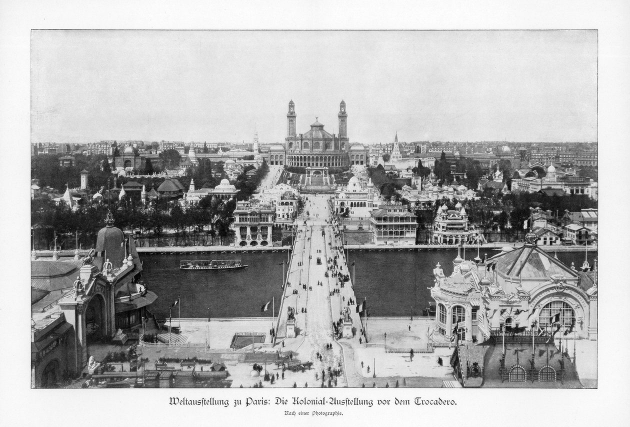 Museum of the Colonies, Trocadero, Paris världsutställning, 1889, 1900 av Unbekannt