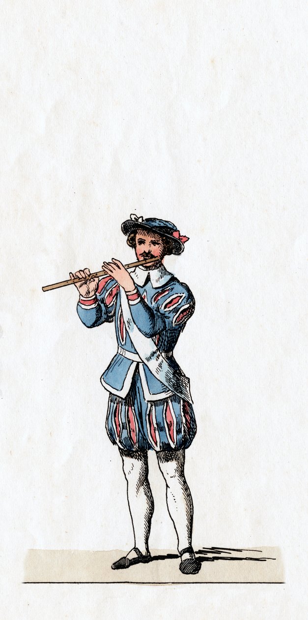 Musiker, kostymdesign för Shakespeares pjäs, Henry VIII, 1800-talet av Unbekannt