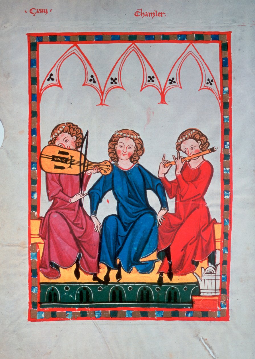 Musiker, 1304-1340 av Unbekannt