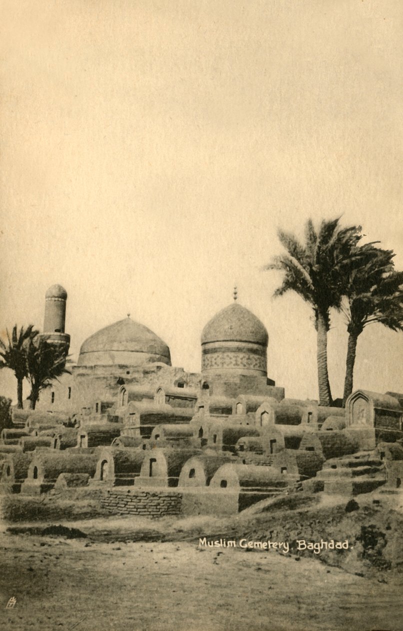 Muslimsk kyrkogård, Bagdad, c1918-c1939. av Unbekannt