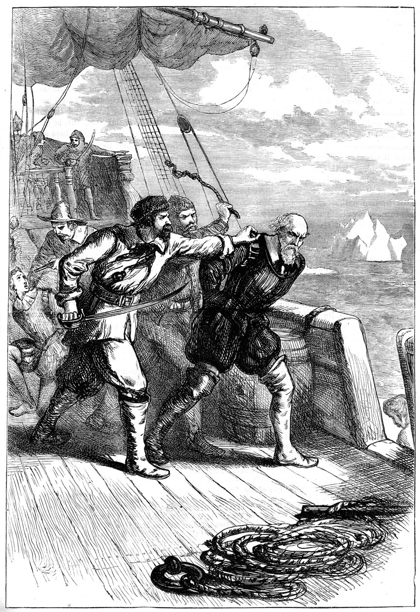 Myteri på Henry Hudsons skepp, 1611 c1880 av Unbekannt