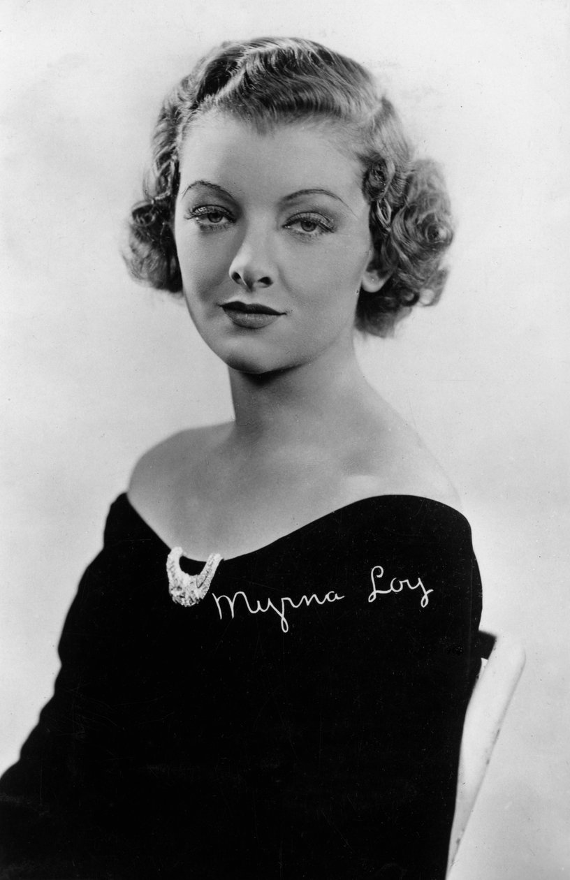Myrna Loy 1905-1993, amerikansk skådespelerska, 1900-talet av Unbekannt