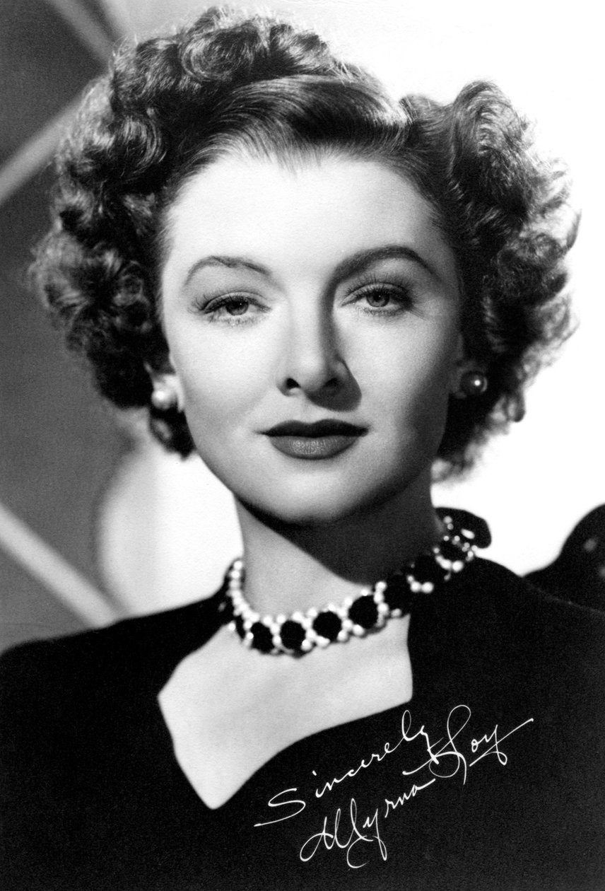 Myrna Loy 1905-1993, amerikansk skådespelerska, c1930-c1940s av Unbekannt
