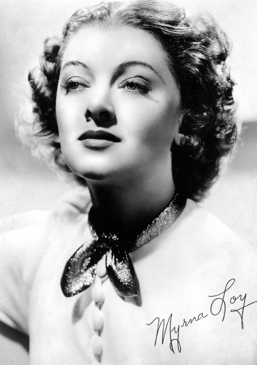 Myrna Loy 1905-1993, amerikansk skådespelerska, c1930-c1940s av Unbekannt