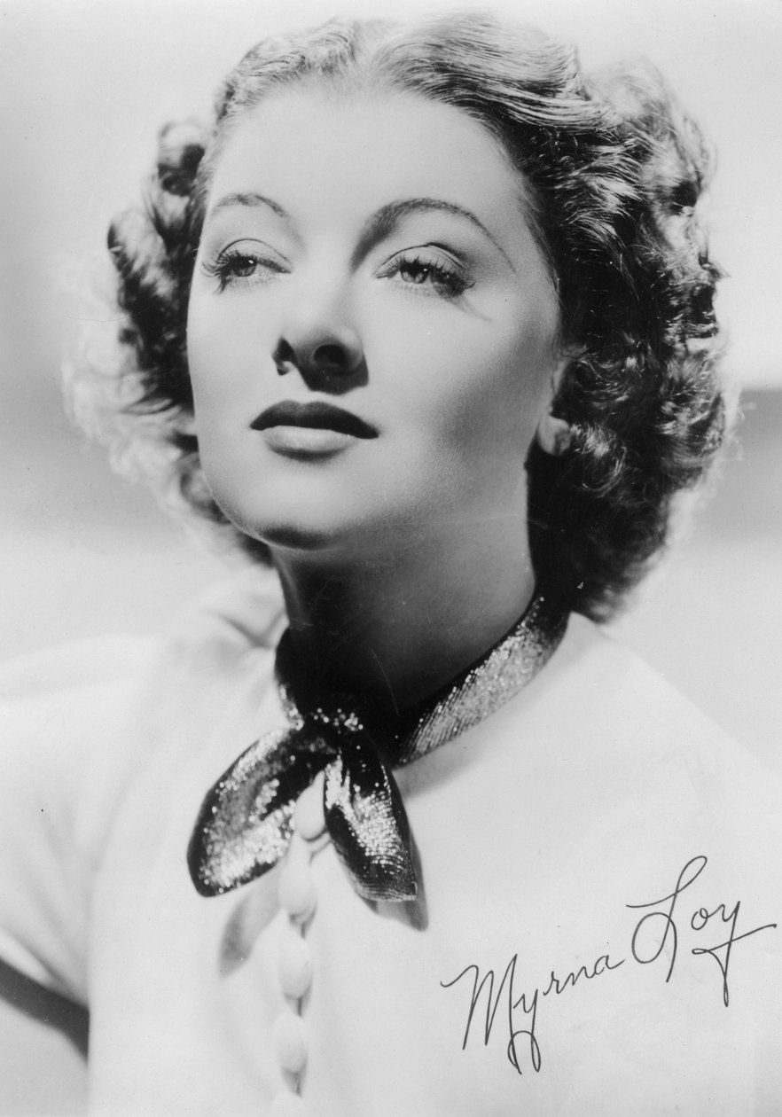 Myrna Loy 1905-1993, amerikansk skådespelerska, ca 1930-talet av Unbekannt