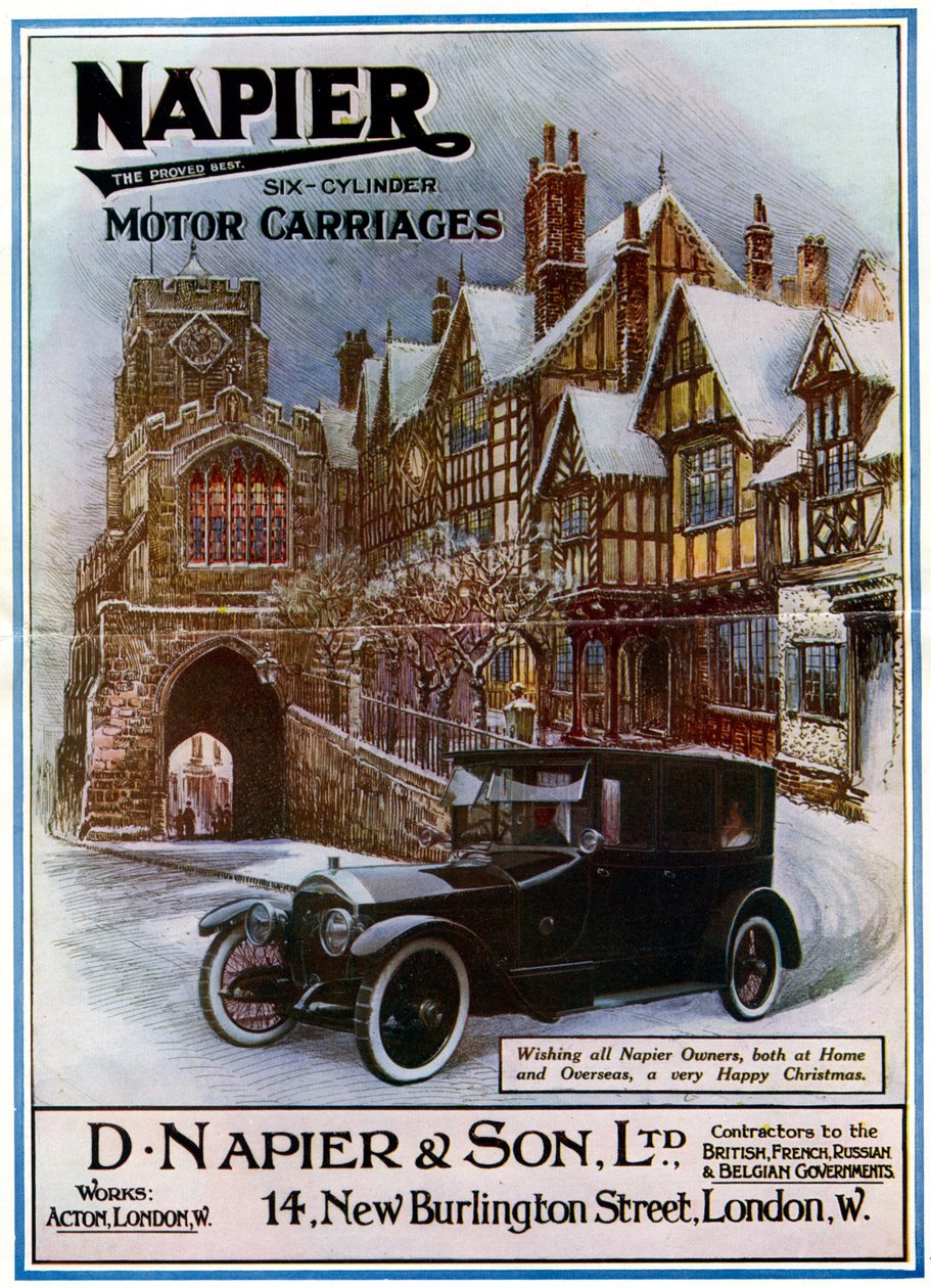 Napier, sexcylindrig motorvagn, 1917 av Unbekannt