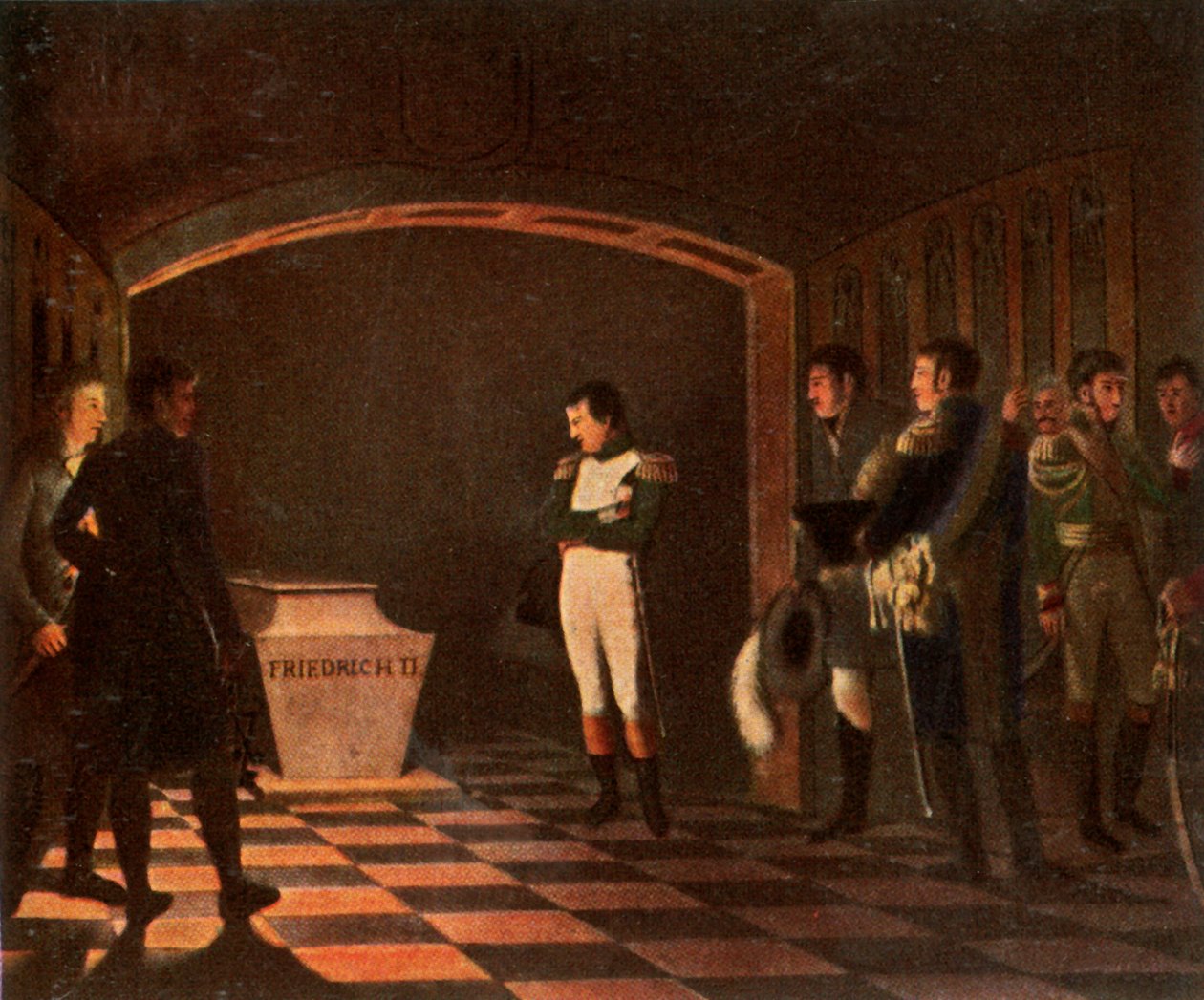 Napoleon I vid Fredrik den Stores grav, 27 oktober 1806, 1936. av Unbekannt