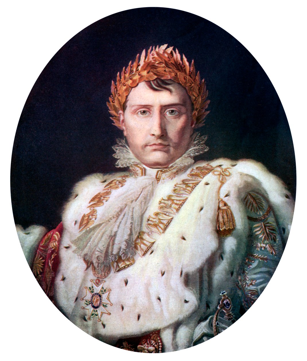 Napoleon I i sin kröningsdräkt, c1804, c1920 av Unbekannt