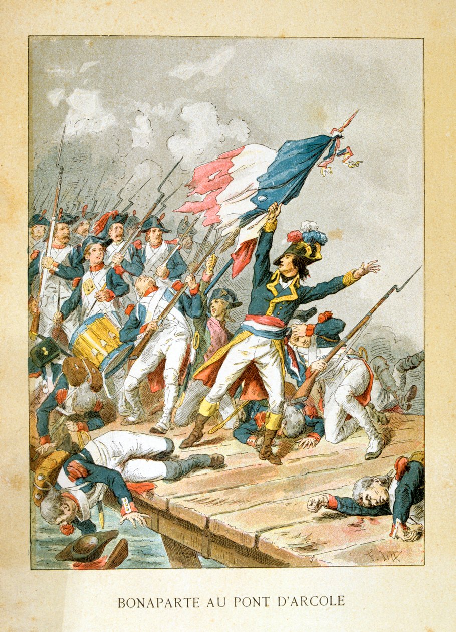 Napoleon vid Arcolabron, 15 november 1796 av Unbekannt
