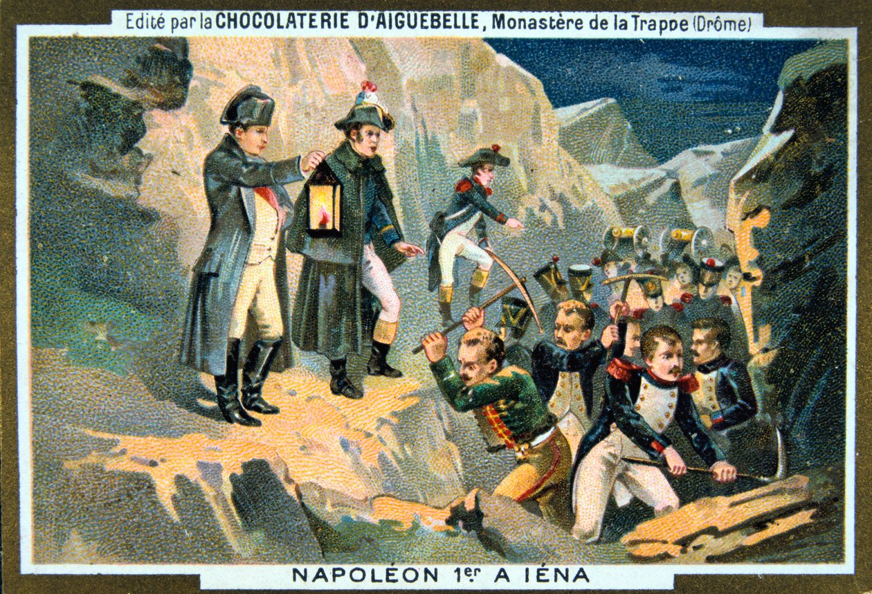 Napoleon vid slaget vid Jena, 14 oktober 1806, 1800-talet av Unbekannt