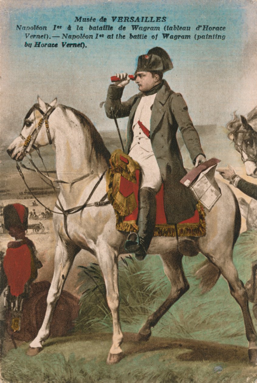 Napoleon vid slaget vid Wagram, 1809, ca 1910-talet. av Unbekannt