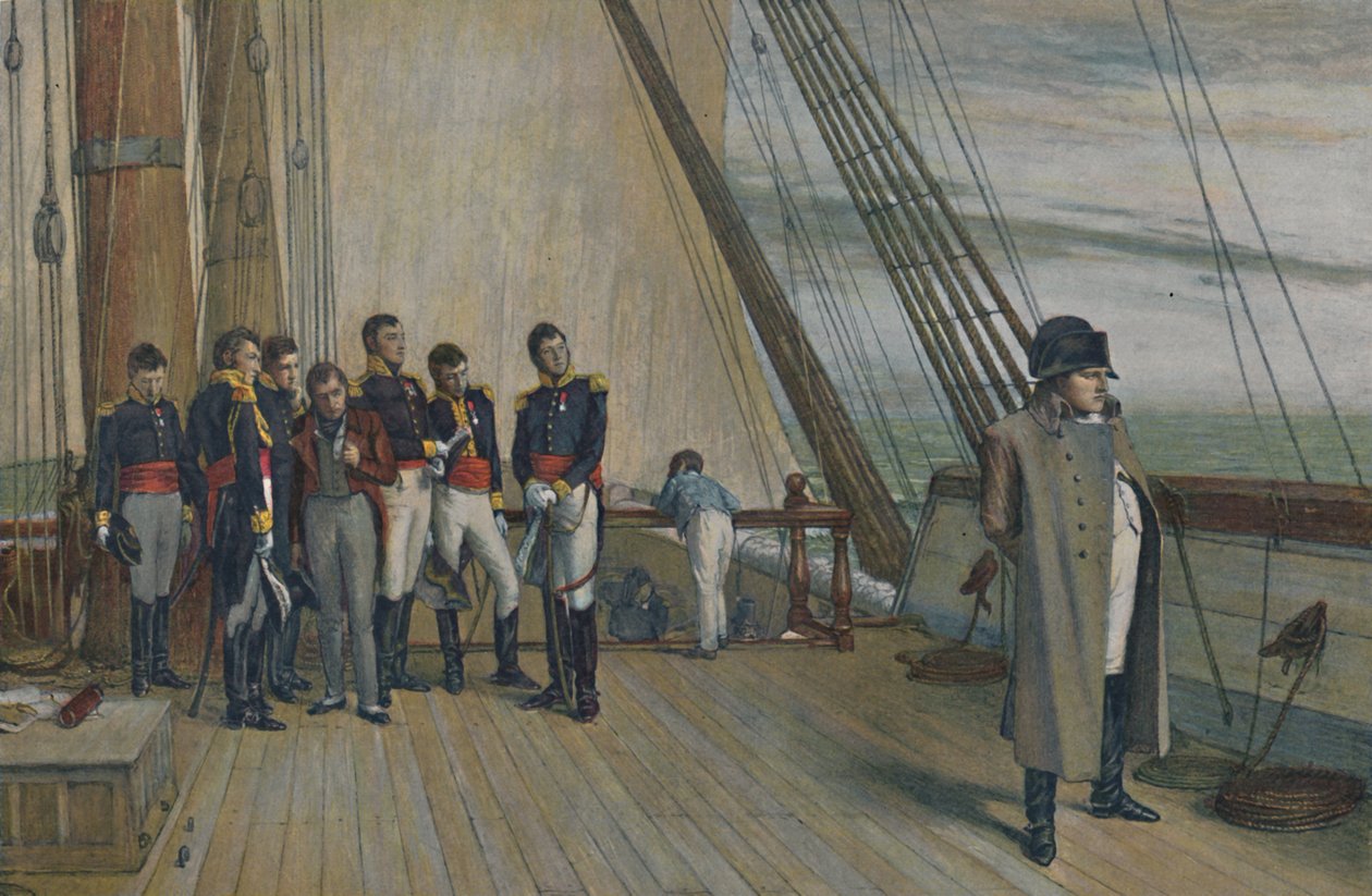 Napoleon ombord på H.M.S. Bellerophon, juli 1815, 1896. av Unbekannt