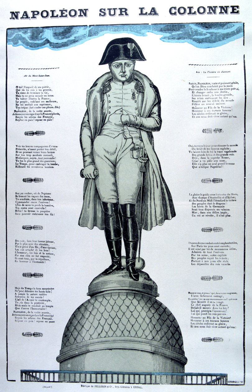 Napoleon på kolonnen, 1800-talet av Unbekannt