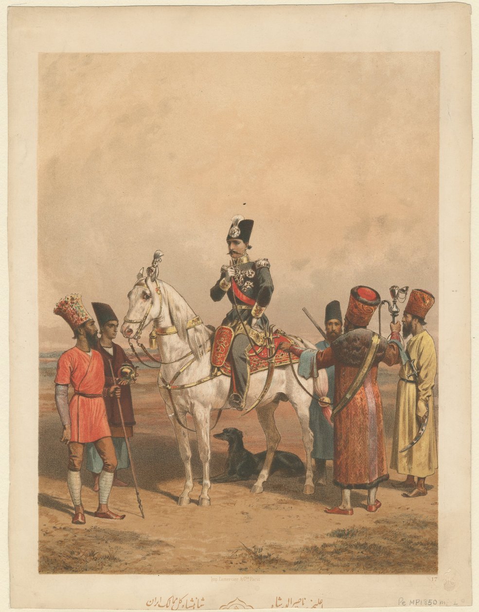 Nasser al-Din Shah Qajar 1831–1896, kejsare av Persien, s. 1850 av Unbekannt