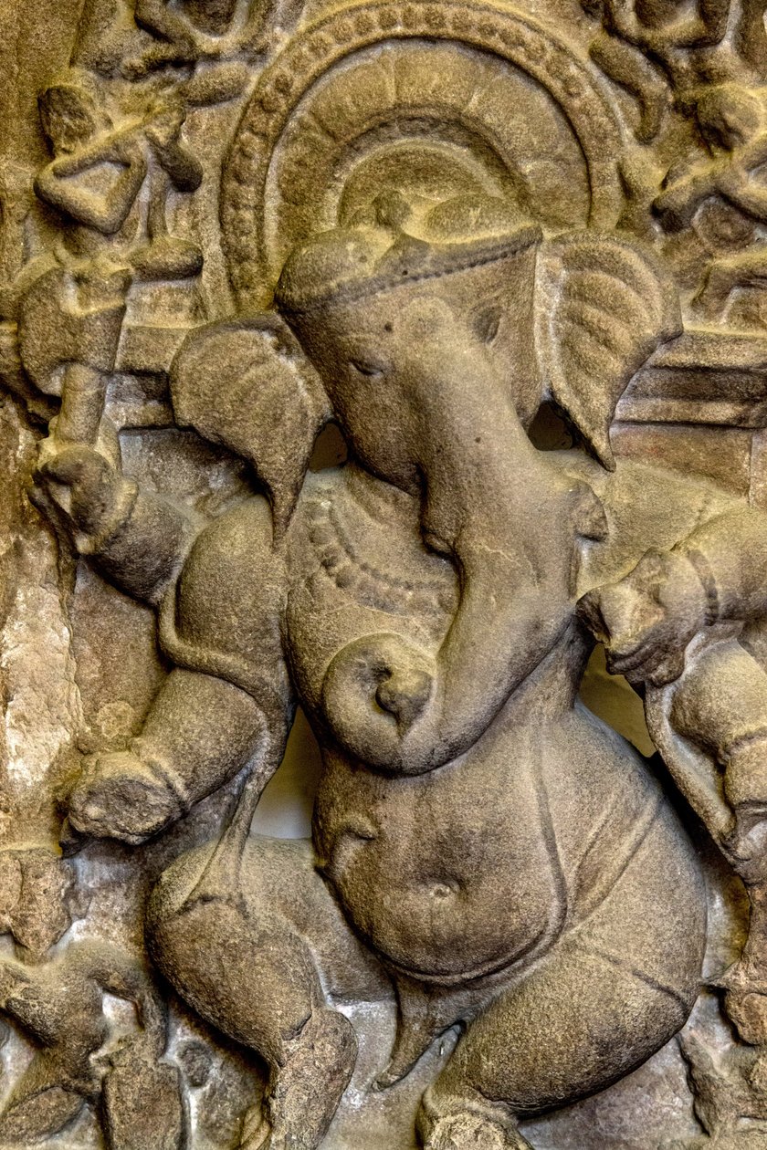 Indiens nationalmuseum, Delhi. Ganesh lättnad. Detalj. Indien. av Unbekannt