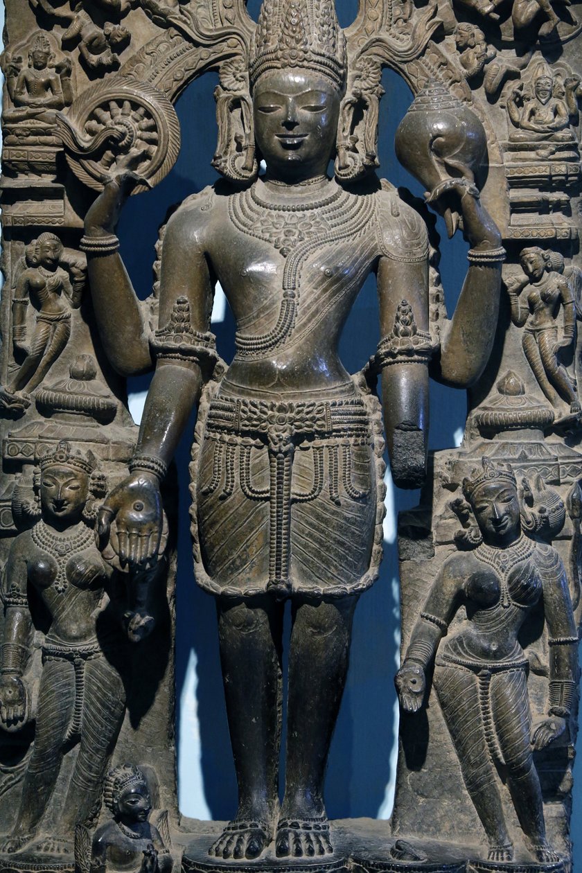 Indiens nationalmuseum, Delhi. Vishnu med gemål. Östra Ganga av Unbekannt