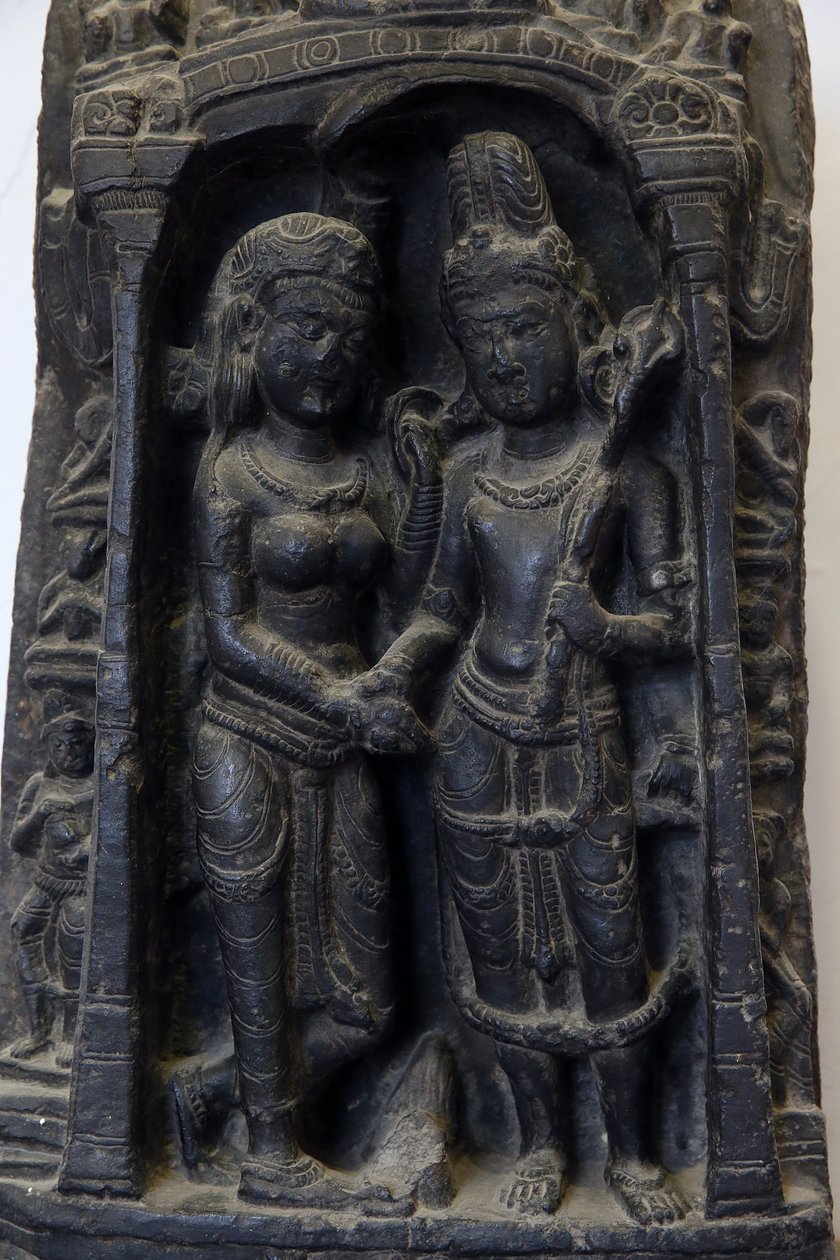 Indiens nationalmuseum, Delhi. Bröllop av Shiva och Parvati. Pala av Unbekannt