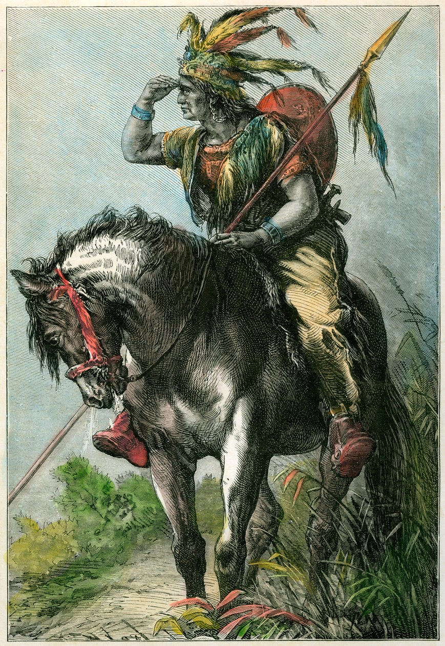 Indianscout, c1870 av Unbekannt
