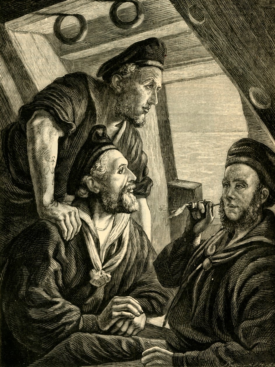 Närmar sig hem, 1881. av Unbekannt