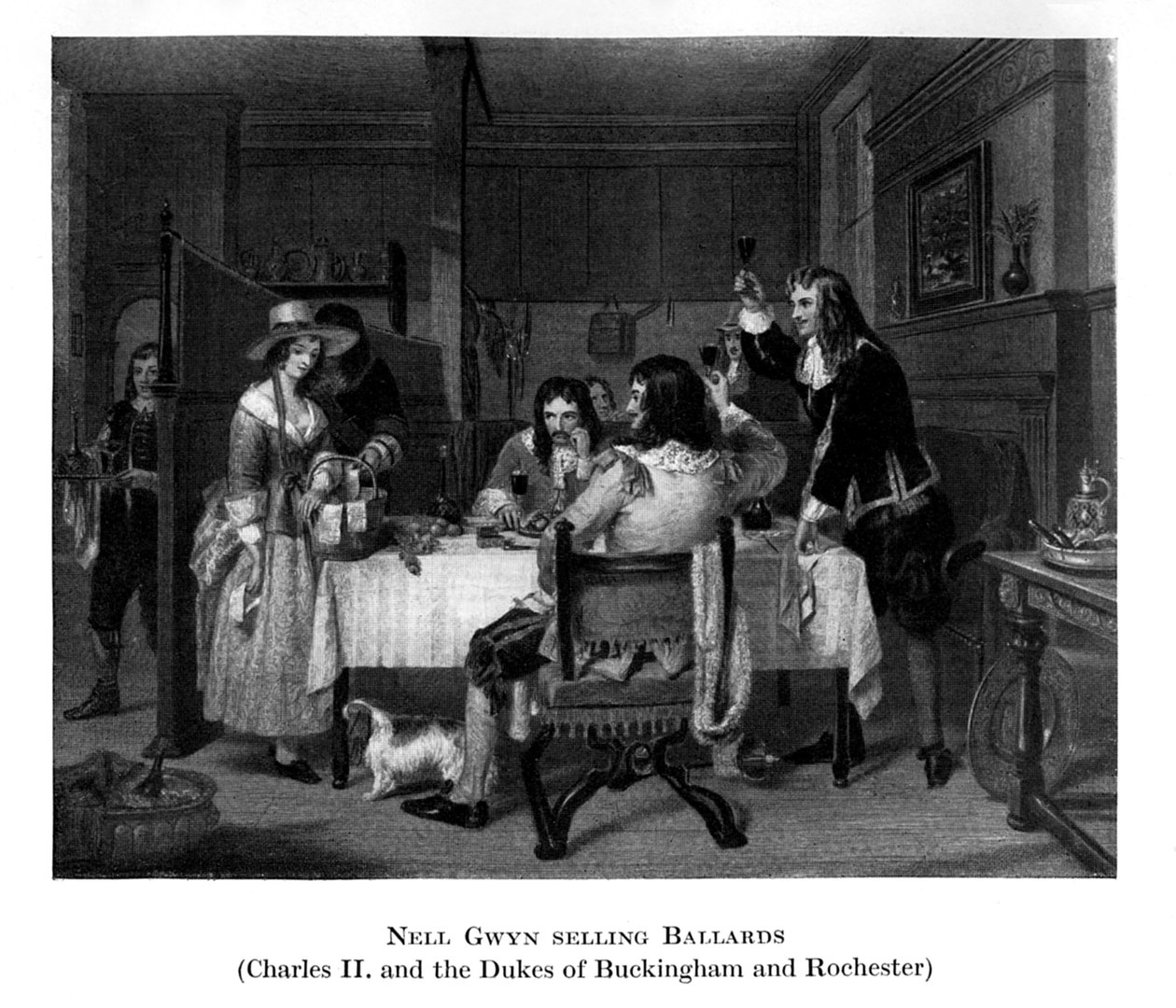 Nell Gwyn säljer Ballards, 1800-talet av Unbekannt