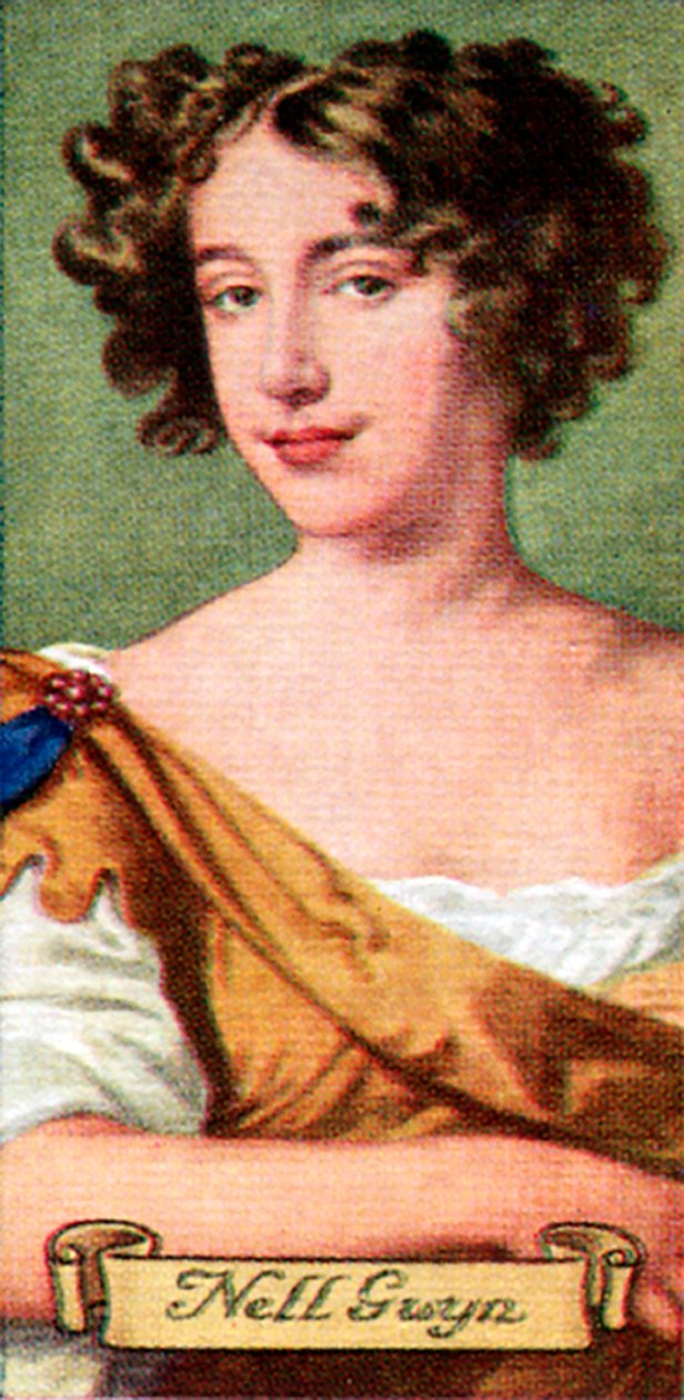 Nell Gwyn, hämtat från en serie cigarettkort, 1935 av Unbekannt