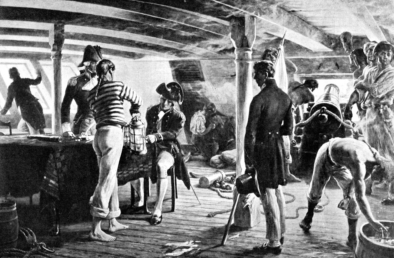 Nelson beseglade sitt historiska budskap i Köpenhamn 1801 av Unbekannt