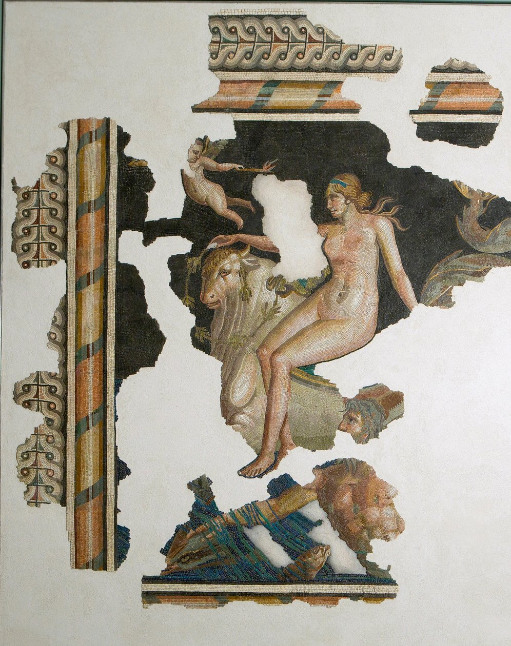 Nereide, Italien (mosaik) av Unbekannt