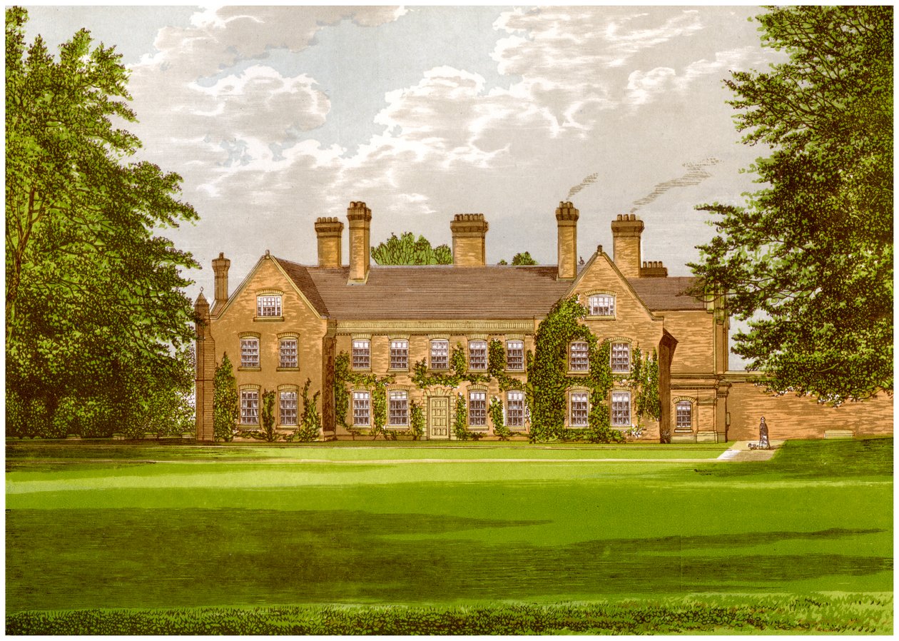 Nether Hall, Suffolk, hem för familjen Greene, c1880 av Unbekannt